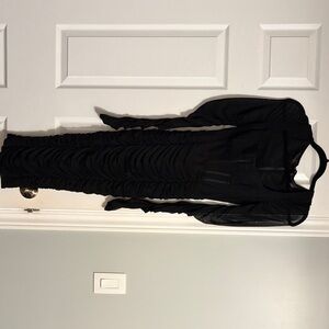 Marciano Black Ruched Dress